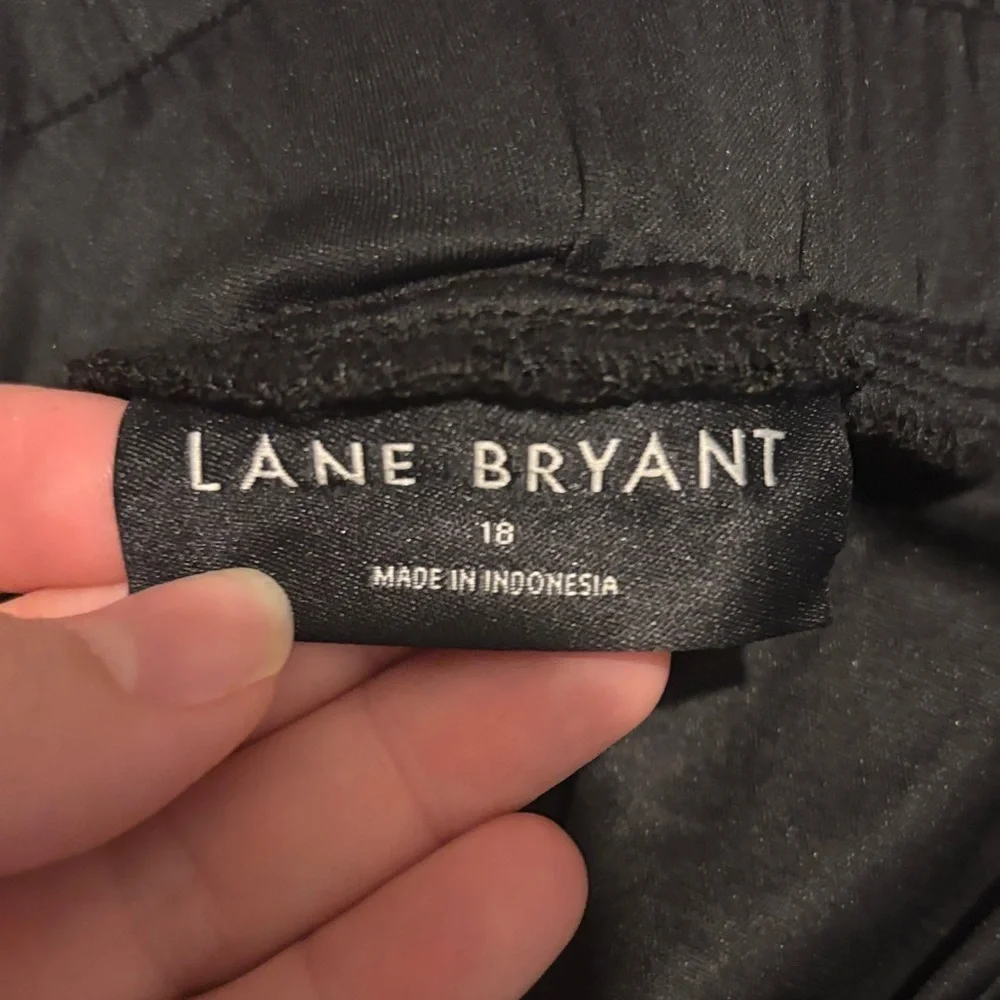 Lane Bryant Black Sequin Pant